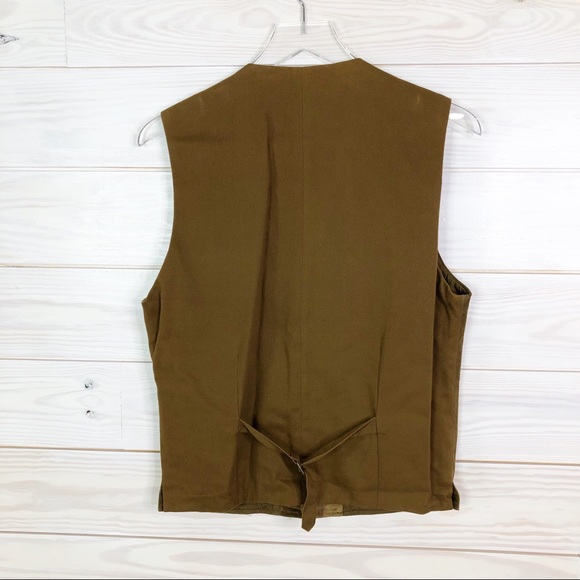 Banana Republic Men Leather Vest Suit Jacket - Picture 2 of 5